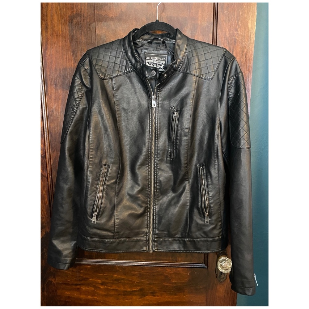 Levi's Black Leather Jacket